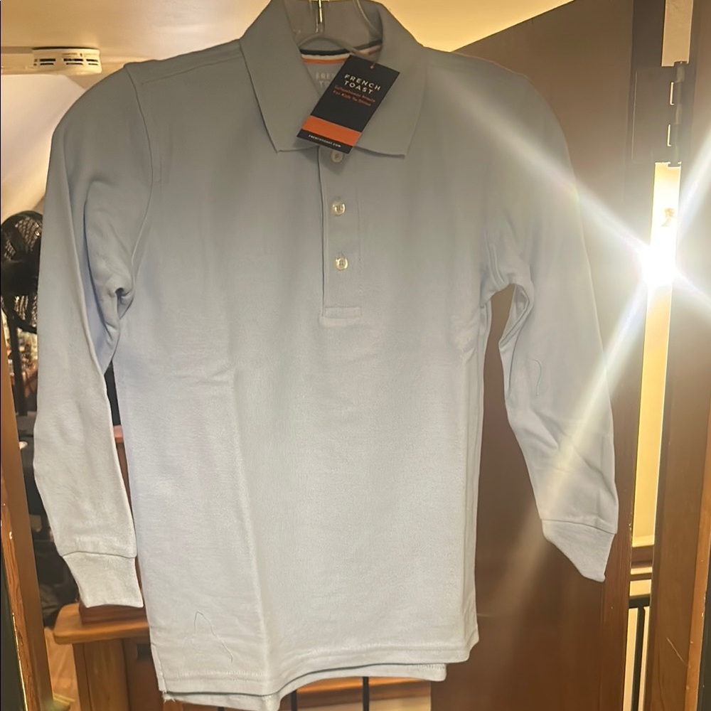 French toast kids Blue Polo Shirt good for uniform at school
